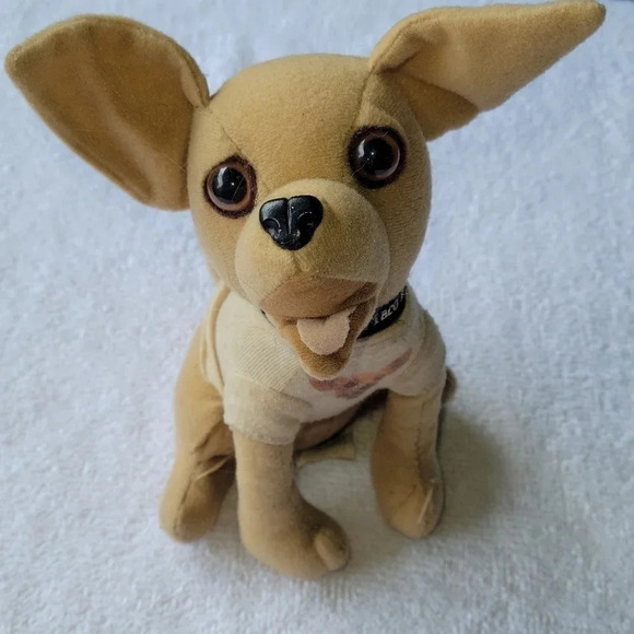 Taco Bell Chihuahua Plush Toy  wearing T-shirt plushie - Picture 4 of 14